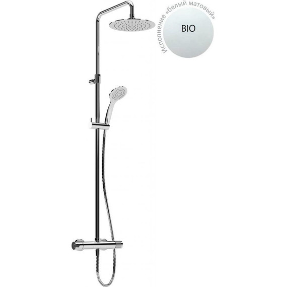 Душевая стойка Cezares LEAF-CDA-23-BIO, белый матовый, Цвет производителя: белый матовый - фото 