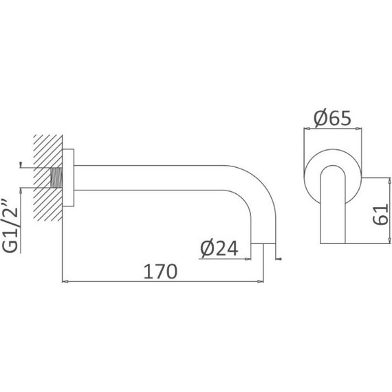 Излив для ванны Cezares LEAF-SC-BIO, белый матовый - фото 2