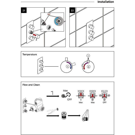 Душевая система для ванны с термостатом Timo Petruma SX-5079/03SM, черный матовый - фото 7