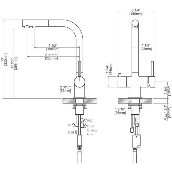 Смеситель для кухни Timo Saona 2356/17FL, золото матовое - фото 5