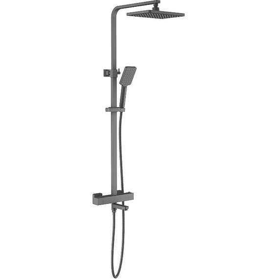 Душевая стойка с термостатом Timo Tetra-Thermo SX-0169/03, черный матовый - фото 