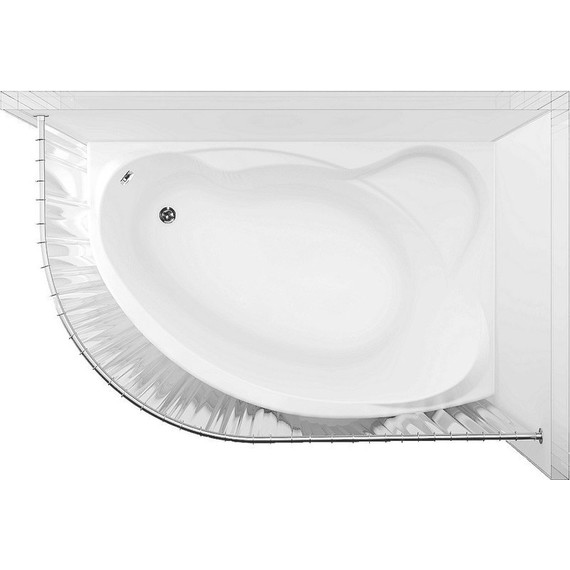 Ванна акриловая Aquanet Jersey 170x100 см 203989 R - фото 6