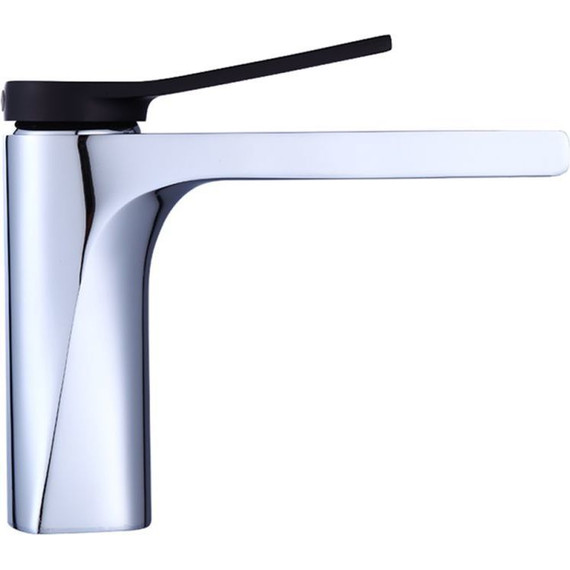 Смеситель для раковины Bronze de Luxe Element EL02CB, хром/черный, Цвет производителя: чёрный - фото 2