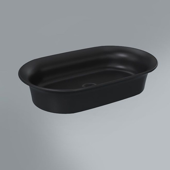 Раковина Kerama Marazzi Canaletto 65x40 см CN.wb.65\BLK.M, черный матовый - фото 