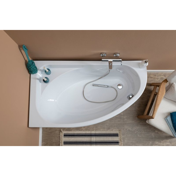 Ванна акриловая Aquanet Mia 140x80 см 246496 L - фото 10