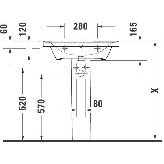 Раковина подвесная Duravit D-Neo 65 см 2367650000 - фото 10