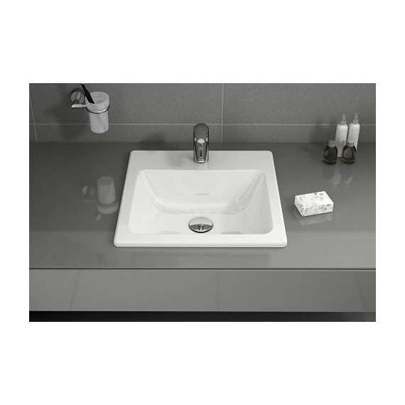 Раковина врезная на столешницу Vitra S20 45 см 5463B003-0001 - фото 4