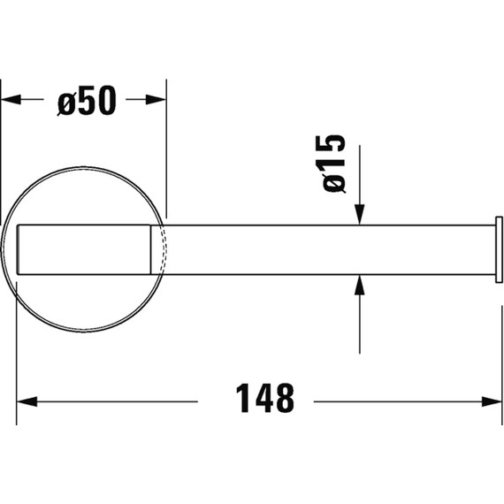 Держатель для туалетной бумаги Duravit Starck T 0099374600, чёрный матовый - фото 6