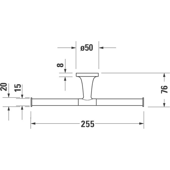 Держатель для туалетной бумаги Duravit Starck T 0099384600, чёрный матовый - фото 4