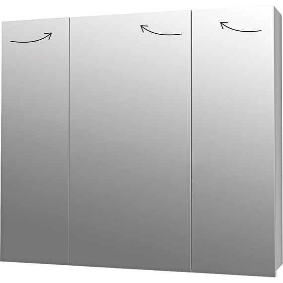 Зеркало-шкаф Dreja Almi 80 см 99.9011, белый глянец - фото 