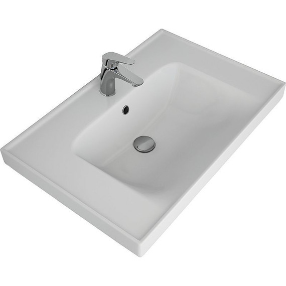 Тумба напольная с раковиной Dreja Grace Plus 70 см 99.0905, белый глянец - фото 15