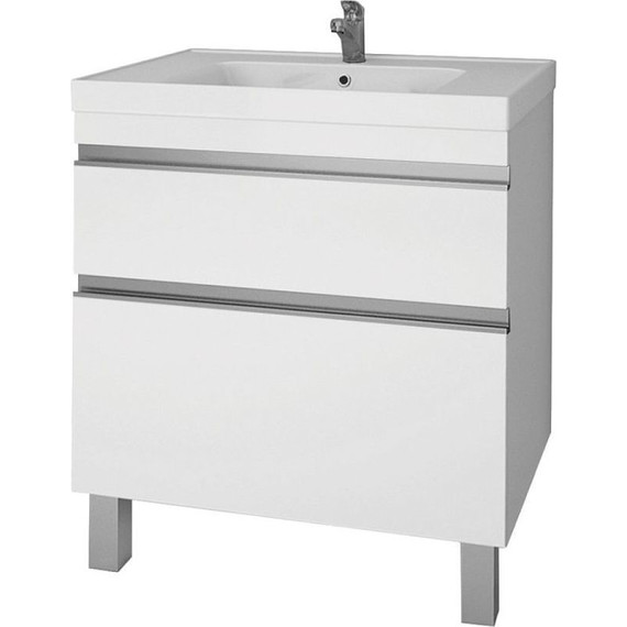 Тумба напольная с раковиной Dreja Grace Plus 70 см 99.0905, белый глянец - фото 