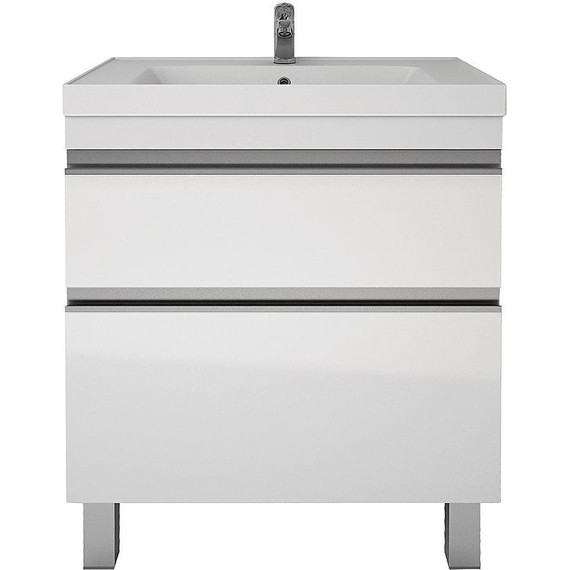 Тумба напольная с раковиной Dreja Grace Plus 70 см 99.0905, белый глянец - фото 3