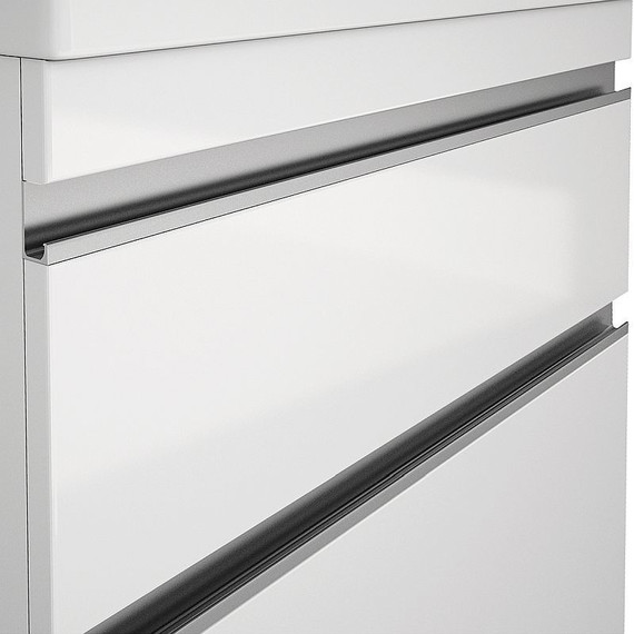 Тумба напольная с раковиной Dreja Grace Plus 70 см 99.0905, белый глянец - фото 7