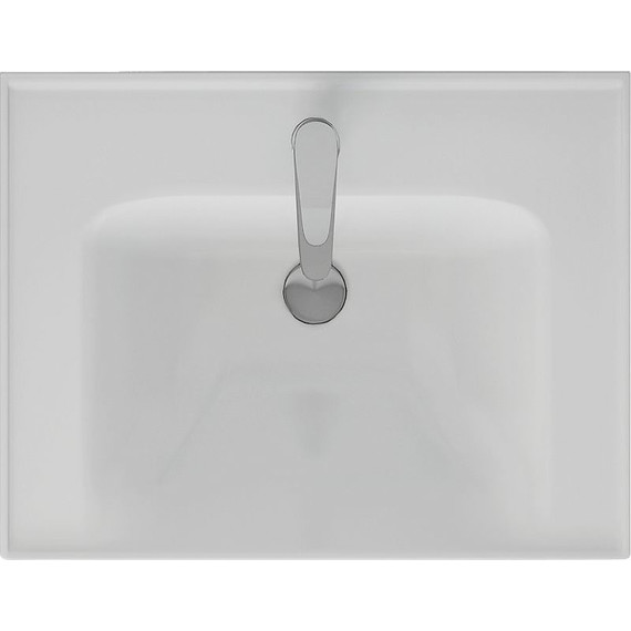 Тумба подвесная с раковиной Dreja Prime 60 см 99.9300, белый глянец - фото 17