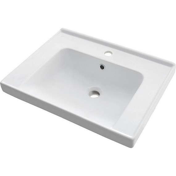 Тумба подвесная с раковиной Dreja Prime 70 см 99.9301, белый глянец - фото 14