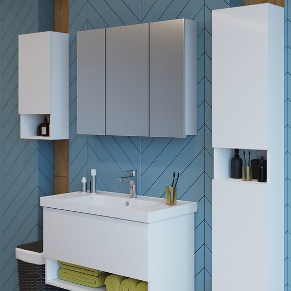 Шкаф подвесной Dreja Perfecto 35 см 99.0810, белый глянец - фото 8