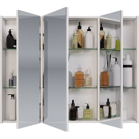 Зеркало-шкаф Dreja Prime 90 см 99.9306, белый глянец - фото 7