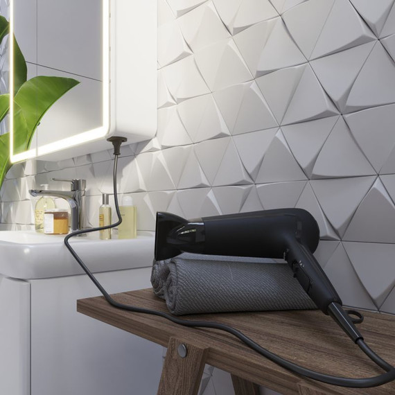 Зеркало-шкаф Dreja Point Led 80 см 99.9034, белый глянец - фото 8