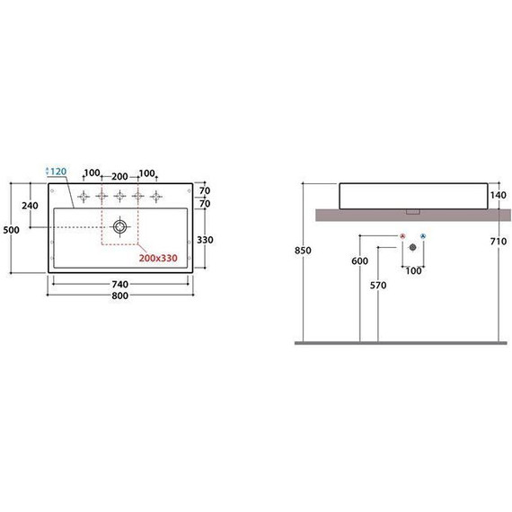 Раковина-чаша Globo Classic 80 см SCQ81.BI*0 - фото 2