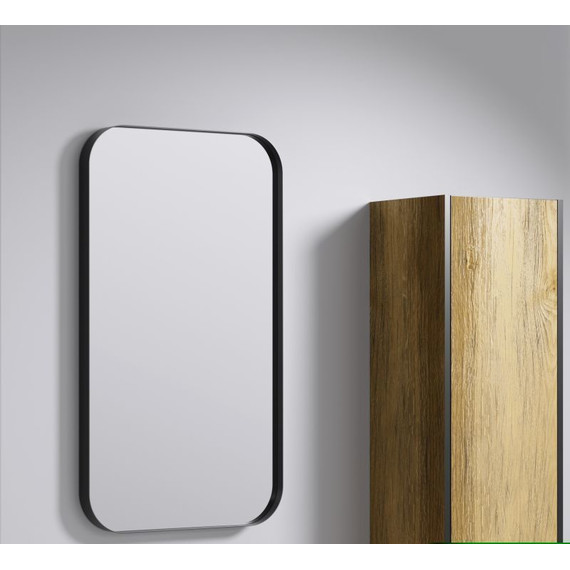 Зеркало Aqwella 50 см RM0205BLK, черный - фото 2