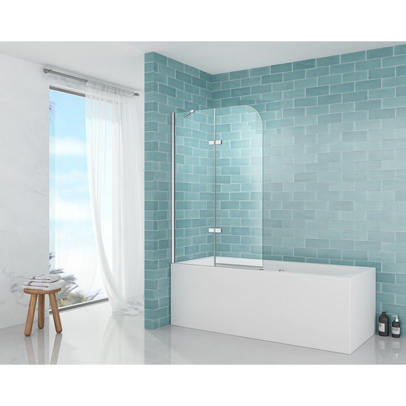 Шторка для ванны Abber Ewiges Wasser 120 см AG51120, хром/прозрачное - фото 2