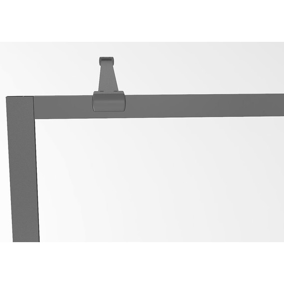 Душевая перегородка Abber Immer Offen 120 см AG60120B, черный/прозрачное - фото 8