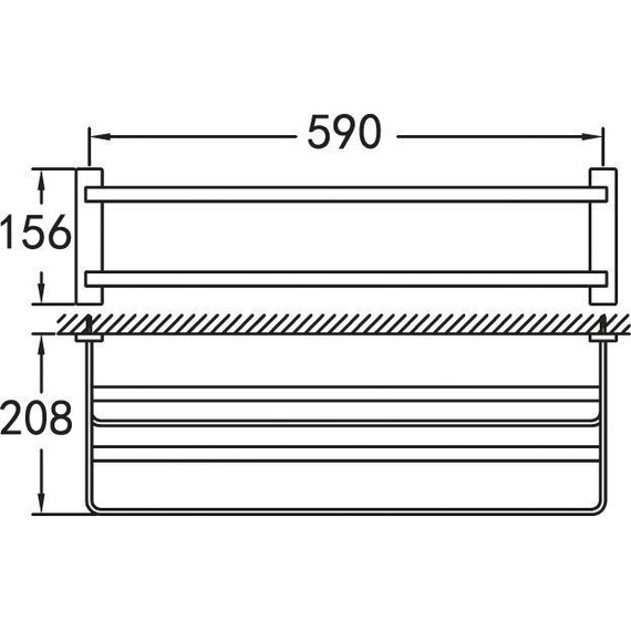 Полка для полотенец Cezares Maxima CZR-F-8910 - фото 2