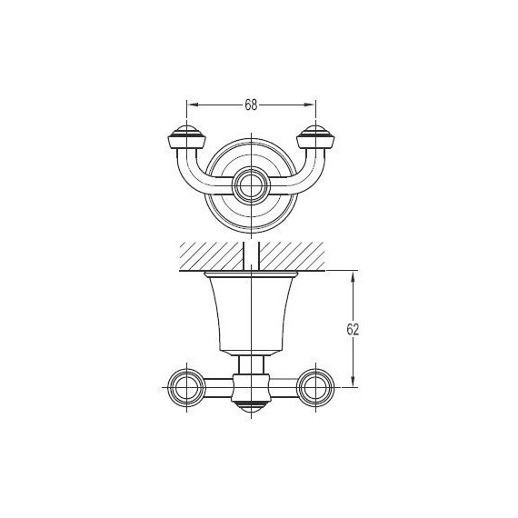 Двойной крючок Cezares Liberty CZR-F-8988 - фото 3