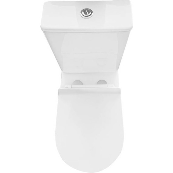 Унитаз-компакт CeramaLux Rimless 1217-P с крышкой микролифт - фото 3