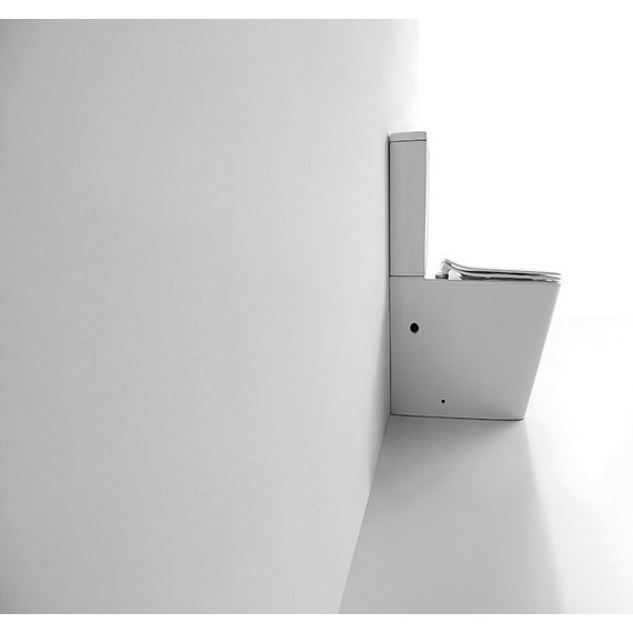 Унитаз-компакт CeramaLux Rimless NS-2170 с крышкой микролифт, Цвет производителя: белый - фото 10