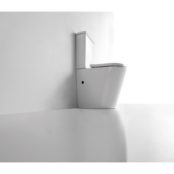 Унитаз-компакт CeramaLux Rimless NS-2178 с крышкой микролифт (арматура Geberit) - фото 5