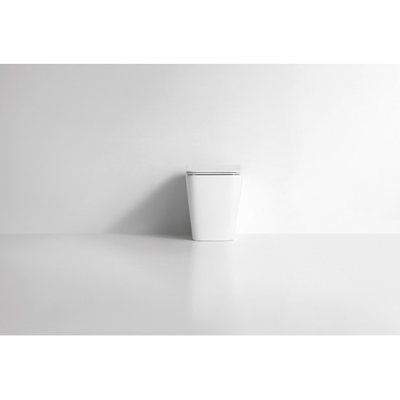 Унитаз приставной CeramaLux Rimless NS-3170 с крышкой микролифт - фото 5