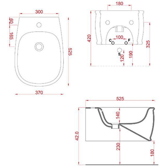 Биде подвесное ArtCeram Atelier ATB001 01 00 - фото 4
