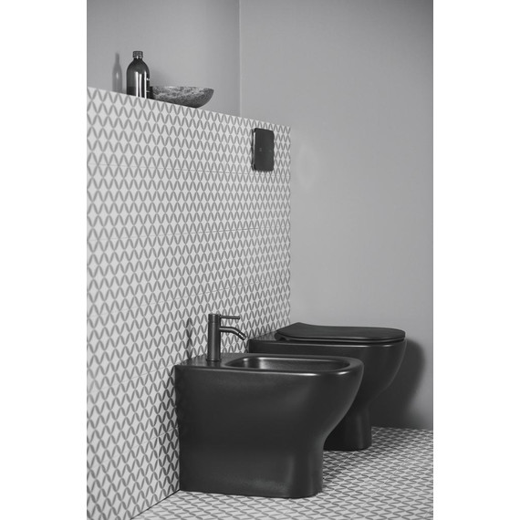 Смеситель для биде Ideal Standard Silk Black Ceraline BC197XG, черный матовый - фото 6