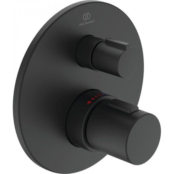 Смеситель для душа с термостатом Ideal Standard Silk Black Ceratherm Т100 A5813XG, черный матовый - фото 