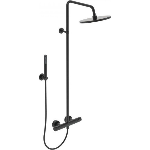 Душевая стойка с термостатом Ideal Standard Ceratherm T25 BC748XG, черный матовый - фото 