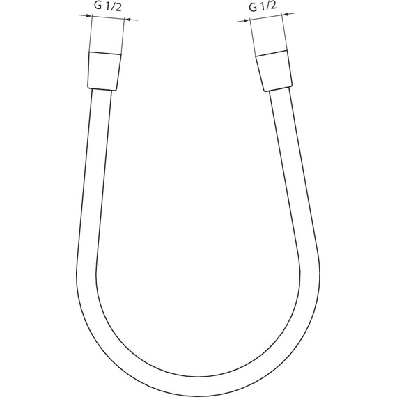 Душевой шланг Ideal Standard Silk Black Idealrain 1250 мм A3306XG, черный матовый - фото 3