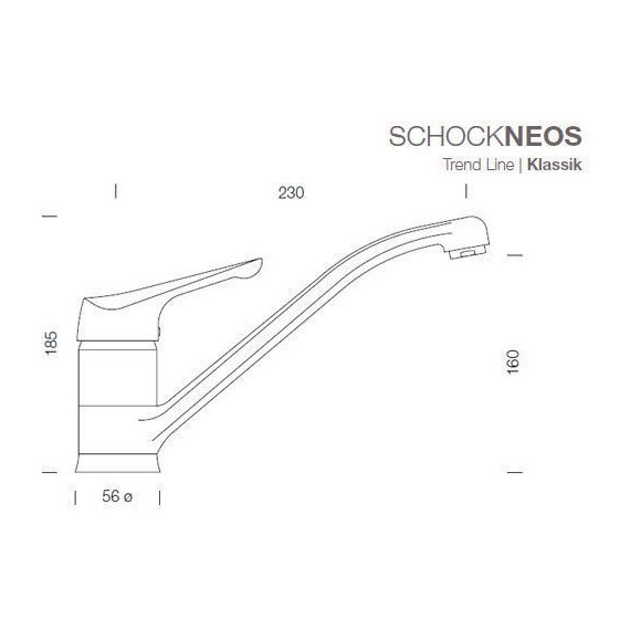 Смеситель для кухни Schock NEOS 710071, мокка - фото 2