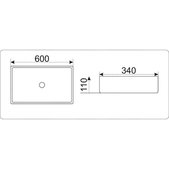 Раковина-чаша CeramaLux N 60 см 9396 - фото 10