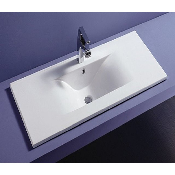 Раковина врезная на столешницу CeramaLux N 101 см JY-807-100 - фото 2