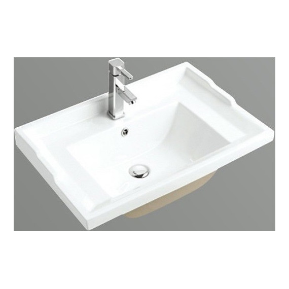 Раковина врезная на столешницу CeramaLux N 70 см NYJ840-70 - фото 