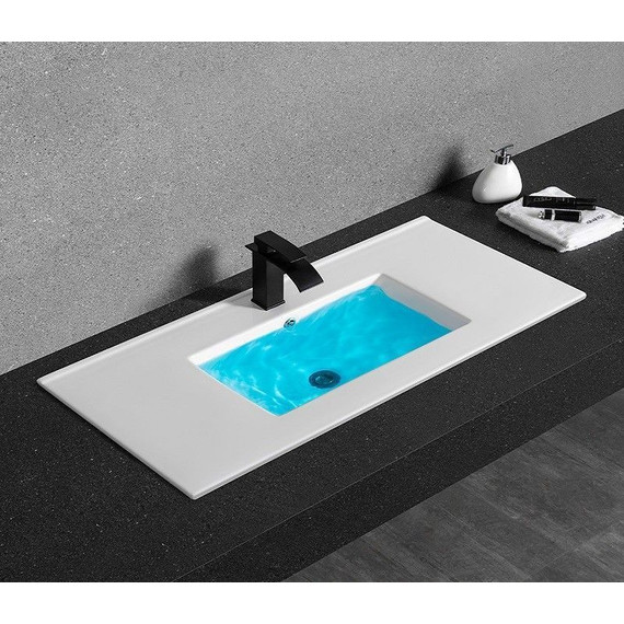 Раковина врезная на столешницу CeramaLux N 91 см YJ-803-90 - фото 