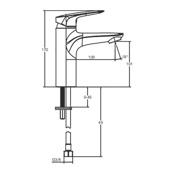 Набор смесителей 3 в 1 для ванны с коротким изливом Jacob Delafon Elite E32911RU-CP - фото 9