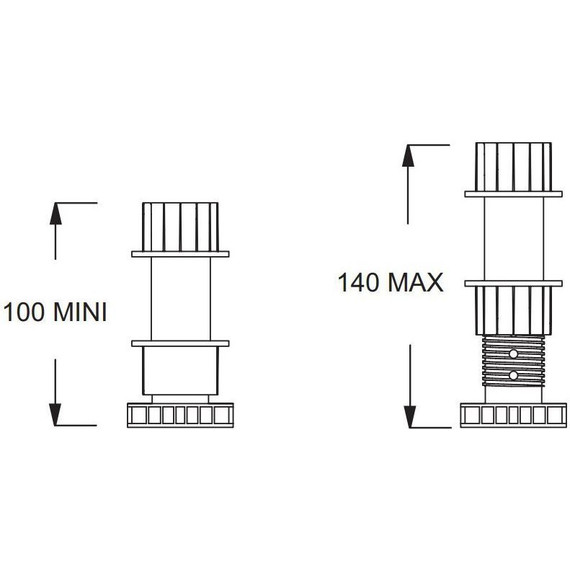 Ножки для душевого поддона Jacob Delafon Flight Pure E62752-00 - фото 3