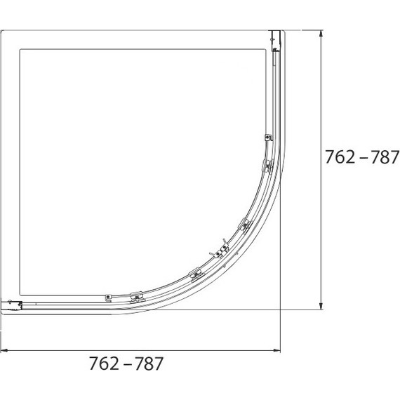 Душевое ограждение Jacob Delafon Serenity 80х80 см E14R80-GA, хром/прозрачное - фото 3