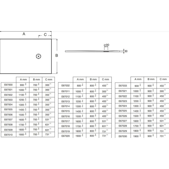 Каменный поддон Jacob Delafon Singulier 120x80 см E67013-MGZ, серый шелк - фото 3