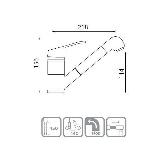 Смеситель для кухни Schock COSMO-D 710327, альпина - фото 2