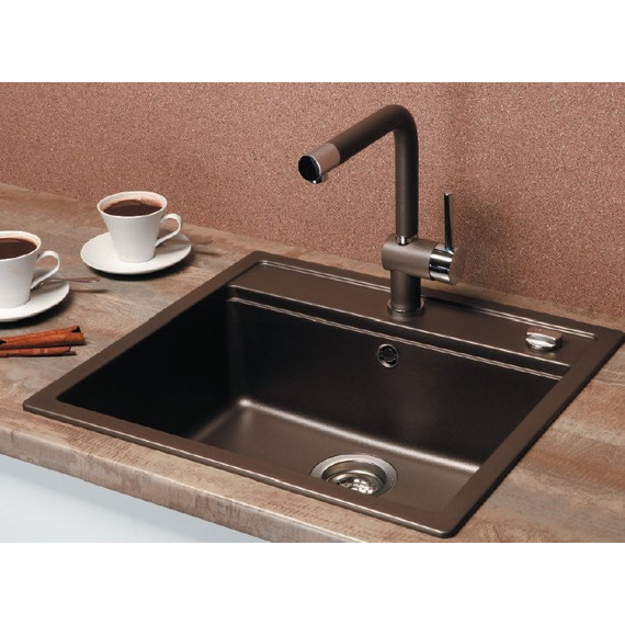 Смеситель для кухни Schock PIEGA 710131, хром/бронза - фото 2