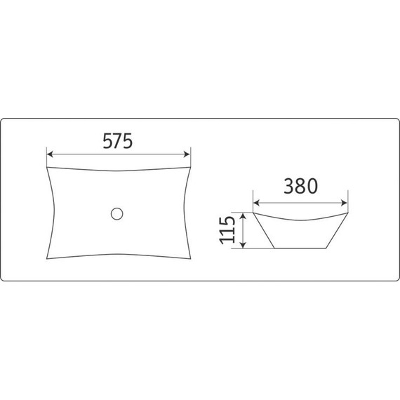 Раковина-чаша CeramaLux N 57 см 7701B - фото 6